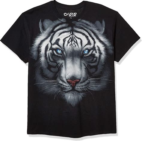 Liquid Blue Mens Majestic White Tiger T Shirt Buy Online At Best