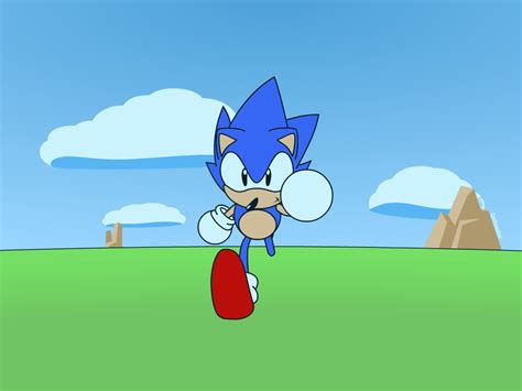 Sonic Running Cd By Von Vector On Deviantart