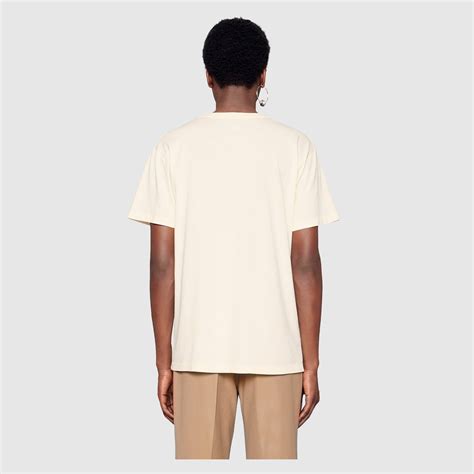 Gucci Oversize T Shirt With Interlocking G In Off White Rogue