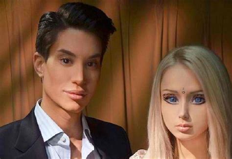 Real Life Barbie Doll Valeria Lukyanova And Real Life Ken