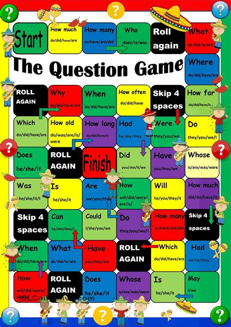 Question Formation Boardgame | This or that questions, English games