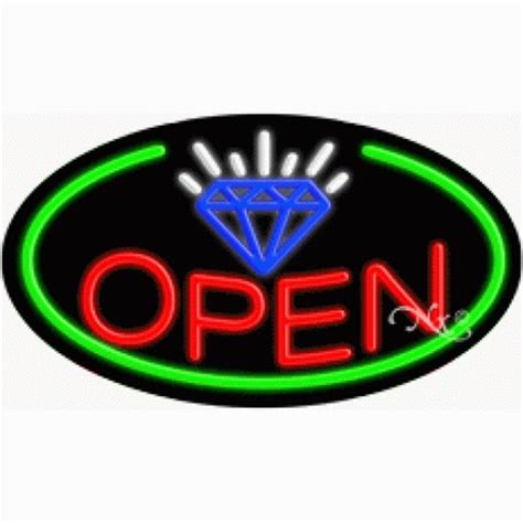 Arter Neon 14395 Flashing Neon Sign Jewelry Open