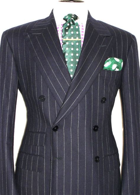 Mens Ralph Lauren Purple Label Bespoke 1940s Inspired Db Suit 42r W36 X