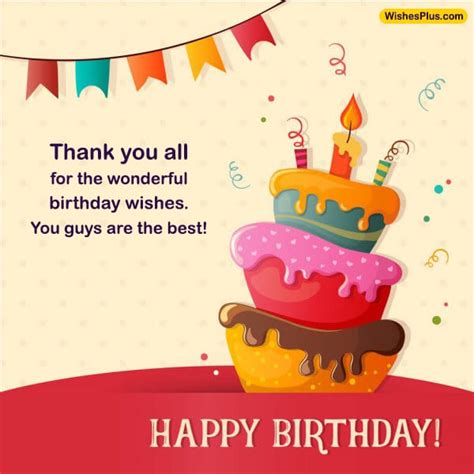 Top 20 Best Thank You Replies For Birthday Wishes Wishes Plus