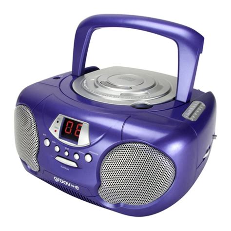 New Groov E Boombox Portable Cd Player With Radio And Headphone Jack