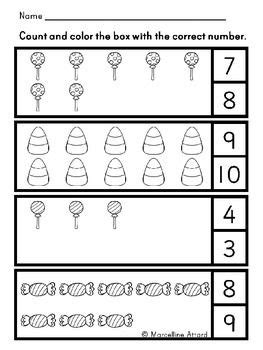 On each page, students will: FREE HALLOWEEN MATH WORKSHEETS KINDERGARTEN AND PRESCHOOL ...