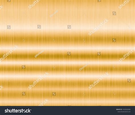 Gold Brushed Metal Texture Background Stock Illustration 1932032606