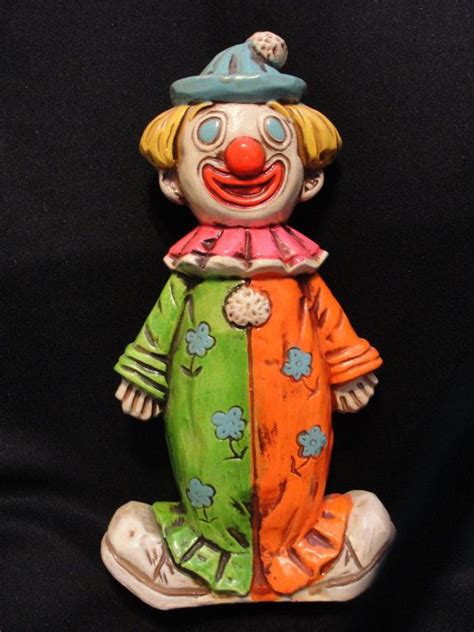 Retro Kitschy Goofy Two Faced Clown Figurine Happy Or By Marci922 9