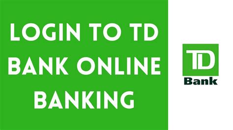 Td Bank Online Banking Login Login Youtube