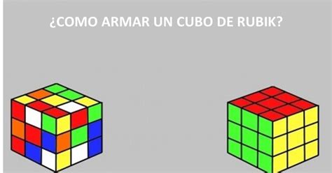Chamba Iraheta Pasos Para Armar Un Cubo De Rubik