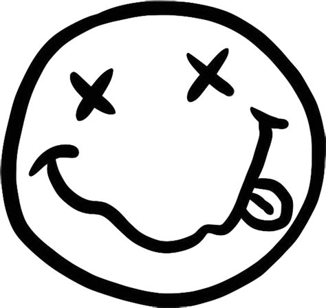 Nirvana Music And Transparent Image Nirvana Smiley Face Black And