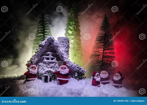 Christmas Background With Snowy Fir Trees Snow Covered Christmas Tree