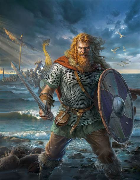 M Barbarian Med Armor Shield Cloak Sword In 2020 Viking Facts Viking