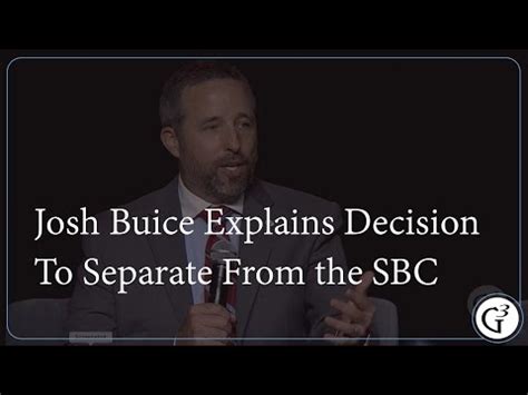 Josh Buice Explains The Need To Separate From The Sbc Youtube