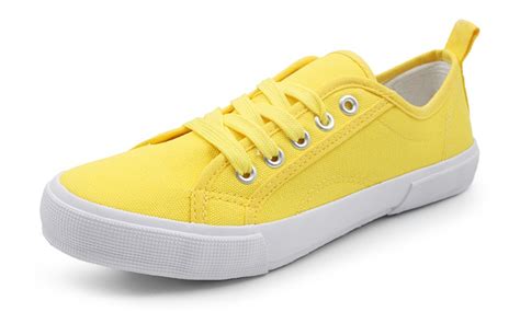 Womens Low Top Canvas Lace Up Casual Sneakers Groupon