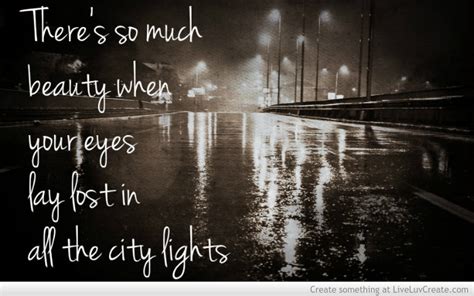 City Lights Quotes Quotesgram