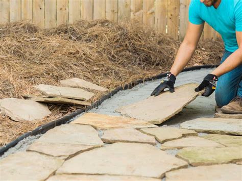 How To Lay A Flagstone Walkway The Housing Forum