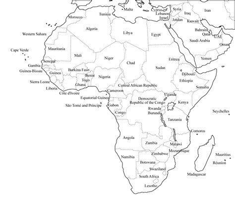 Africa Map Quiz Fill In The Blank