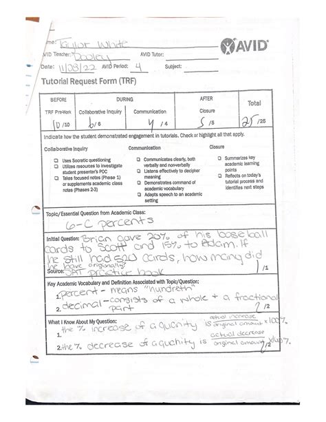 Tutorial Request Form Trf Studocu