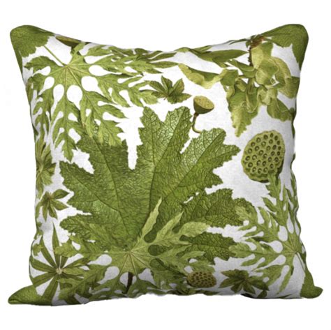 Gunnera Succulent Pillow Cover ~ Summer White Ms Dumont