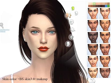 Cas Skintones Default Replacement The Sims 4 Sims4 Clove Share Asia