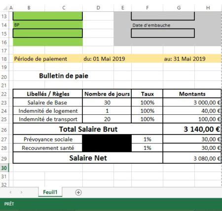 Comment faire une fiche de paie sur Excel La méthode simple