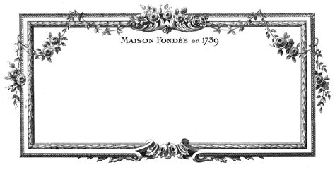 Vintage Clip Art Beautiful French Frames The Graphics