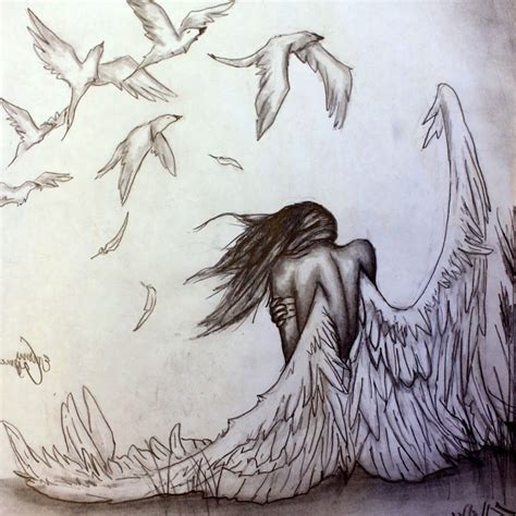 Pencil Angel Drawings At Explore Collection Of