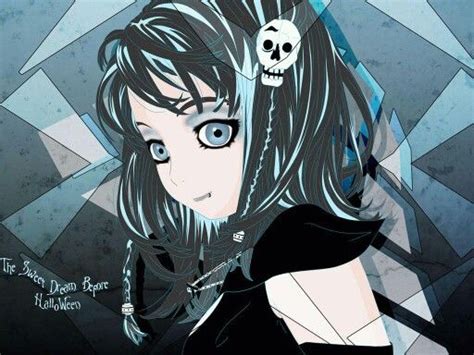 Anime Skull Girl Animemangachibi Pinterest