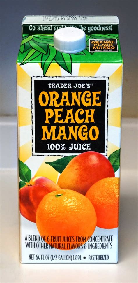Exploring Trader Joes Trader Joes Orange Peach Mango 100 Juice