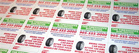 500 Tire Re Torque Reminder Stickers For 79 1000 For 129 Printed On
