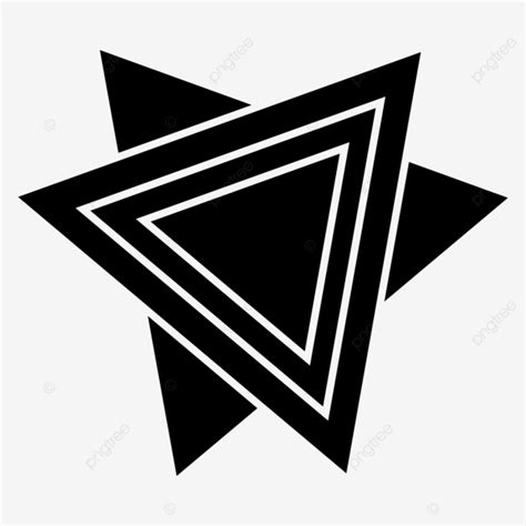 Triangle Black Icon Vector Triangle Icon Monochrome Png And Vector