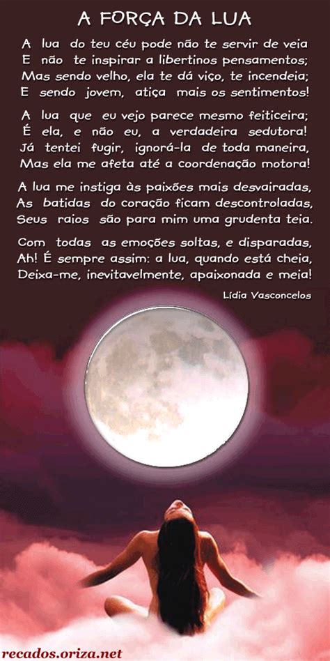 A ForÇa Da Lua Poema De Lídia Vasconcelos Portal