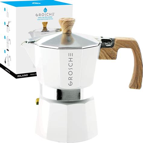 This primula stovetop espresso maker has. GROSCHE Milano Stovetop Espresso Maker Moka Pot 3 Cup ...
