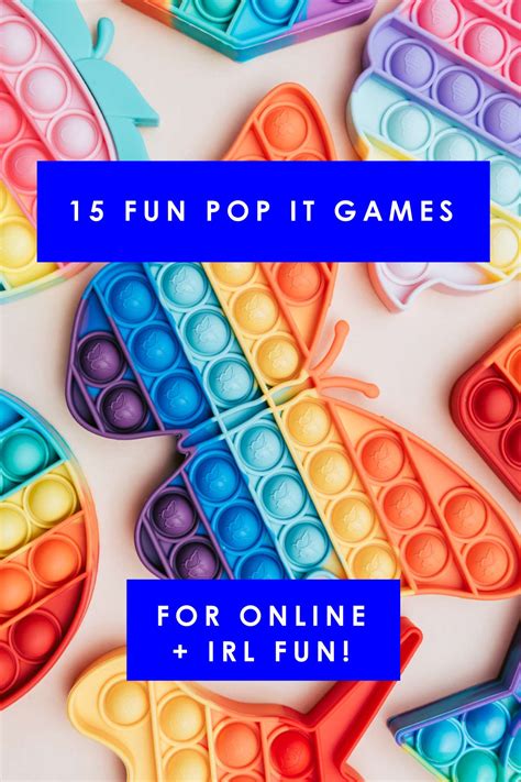 15 Fun Pop It Games Fun Party Pop