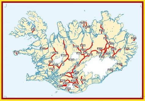 Many people exchange their money, but i feel it is unnecessary. A map of Iceland's F-roads network of mountain roads | Camping in Iceland
