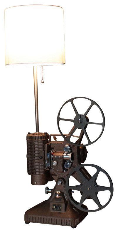 Vintage Brown Keystone K 108 8mm Projector Converted Into A Unique Table Lamp Available In 3