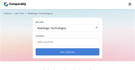 Radiologic Technologist Salary December 2023