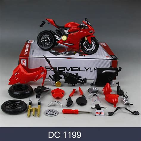Maisto Dmh 1199 696 Motorcycle Model Kit 112 Scale Metal Assembly Diy