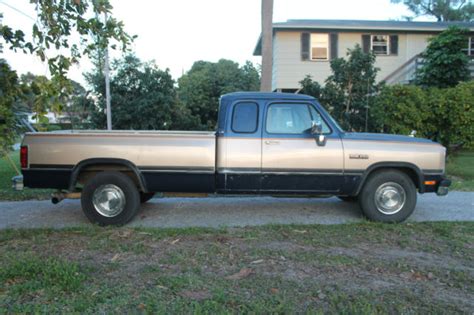 1992 Dodge D250 Le Cummins Diesel Extended Cab Low Miles 77k For Sale