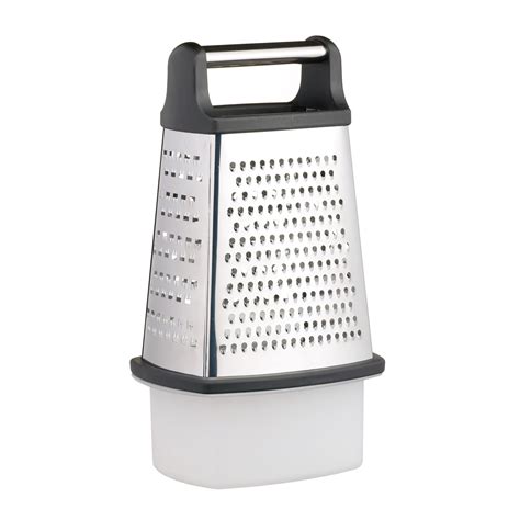 Masterclass Stainless Steel 4 Sided Box Grater With Collecting Box