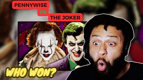who won first time the joker vs pennywise epic rap battles of history reaction youtube