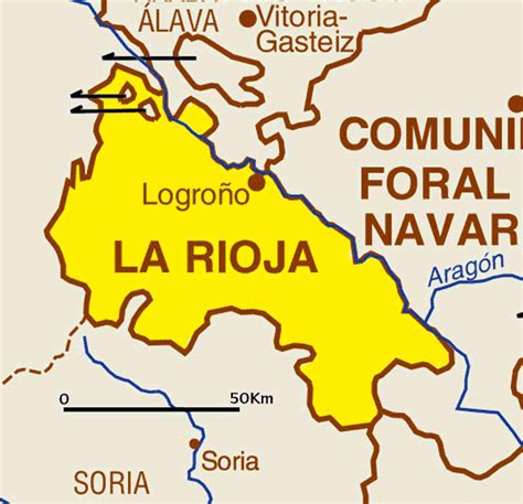 De provincies waren de bouwstenen waaruit de autonome gemeenschappen zijn ontstaan. Kaart Spanje Vakantie Provincies: Kaart La Rioja en ...