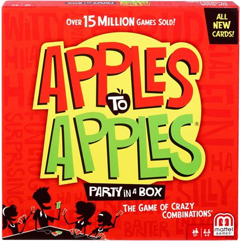 Apples To Apples Party In A Box Card Game For 4 8 Players Ages 12y
