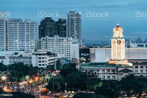 Manila City Hall Clock Tower At Sunset Stock Photo Download Image Now
