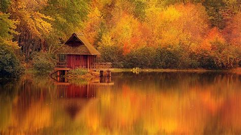 Beautiful Fall Cabin Desktop Wallpapers Top Free Beautiful Fall Cabin