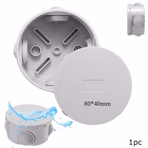 80x40mm Abs Ip44 Waterproof Round Shape Electric Junction Box Electric Project Enclosure Case