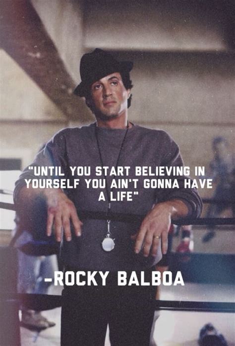 Until You Start Believing In Yourself Frases Rocky Rocky Quotes Rocky