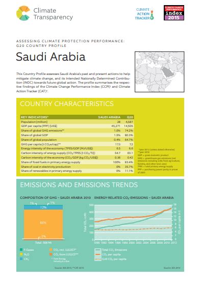 Saudi Arabia Country Profile 2015 Climate Transparency