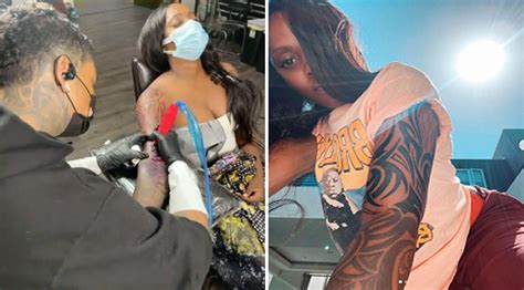 Tiwa Savage Gets Huge Right Arm Tattoo